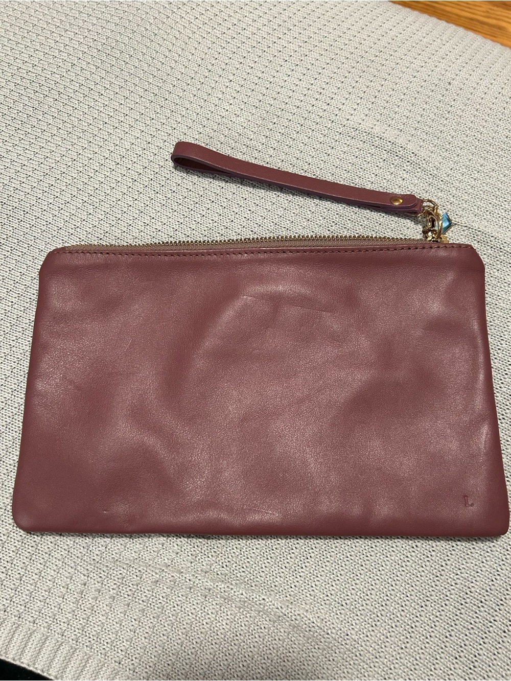MISURI FIRENZE Handmade Italian Leather Wristlet Clutch Bag – Custom Monogram L